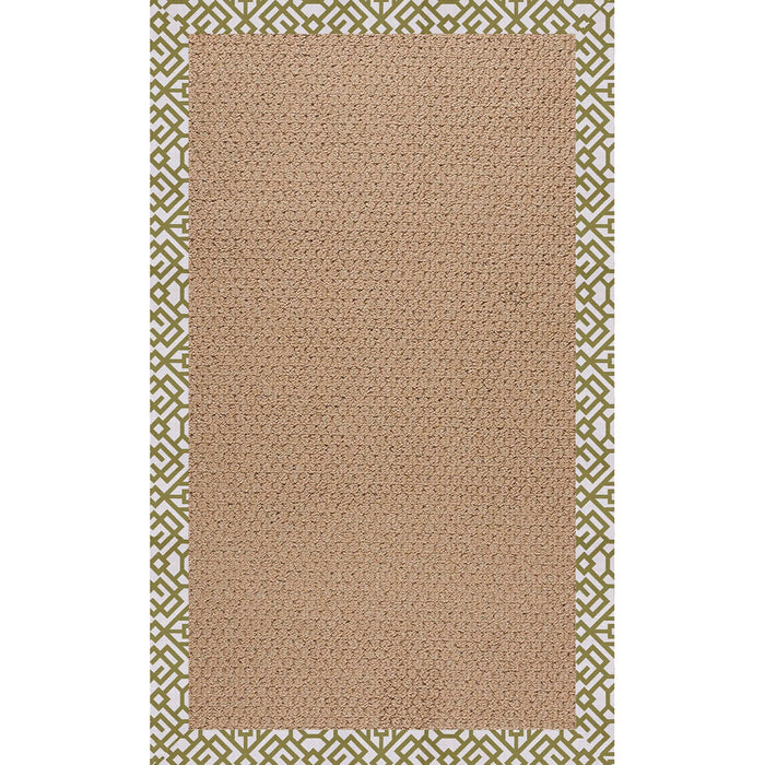 Creative Concepts-Raffia Lattice Pesto Indoor/Outdoor Bordere Rectangle image