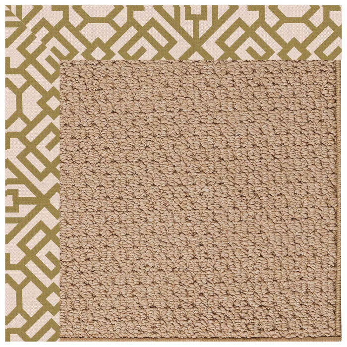 Creative Concepts-Raffia Lattice Pesto Indoor/Outdoor Bordere Rectangle image