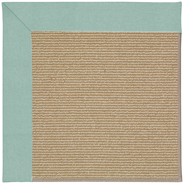Creative Concepts-Sisal Canvas Spa Blue Indoor/Outdoor Bordere Rectangle image