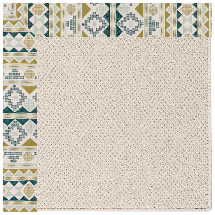 Creative Concepts-White Wicker Inca Lime Indoor/Outdoor Bordere Octagon image
