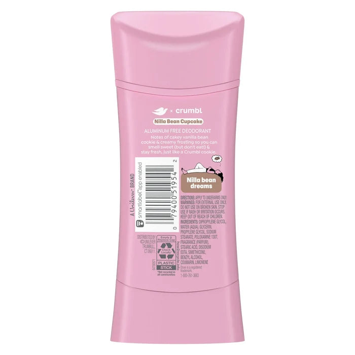 Crumbl Deodorant Stick Crumbl - Nilla Bean Cupcake