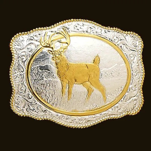 Crumrine White Tail Buck - Belt Buckle - Hatcountry