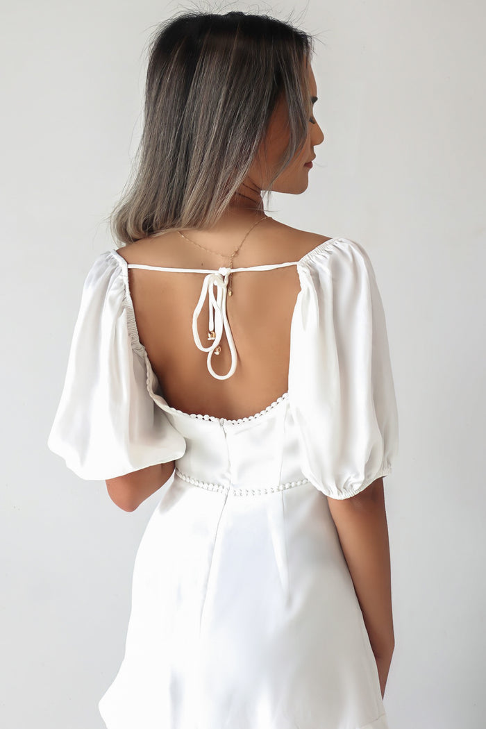 Cyrus Mini Dress - White - Runway Goddess