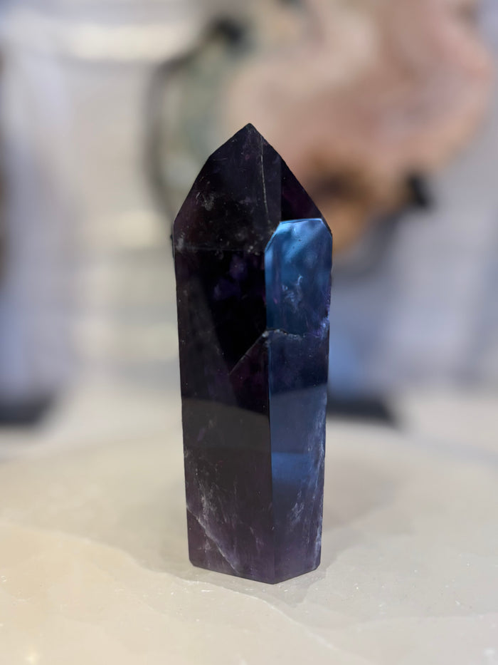 Deep Purple Amethyst Tower