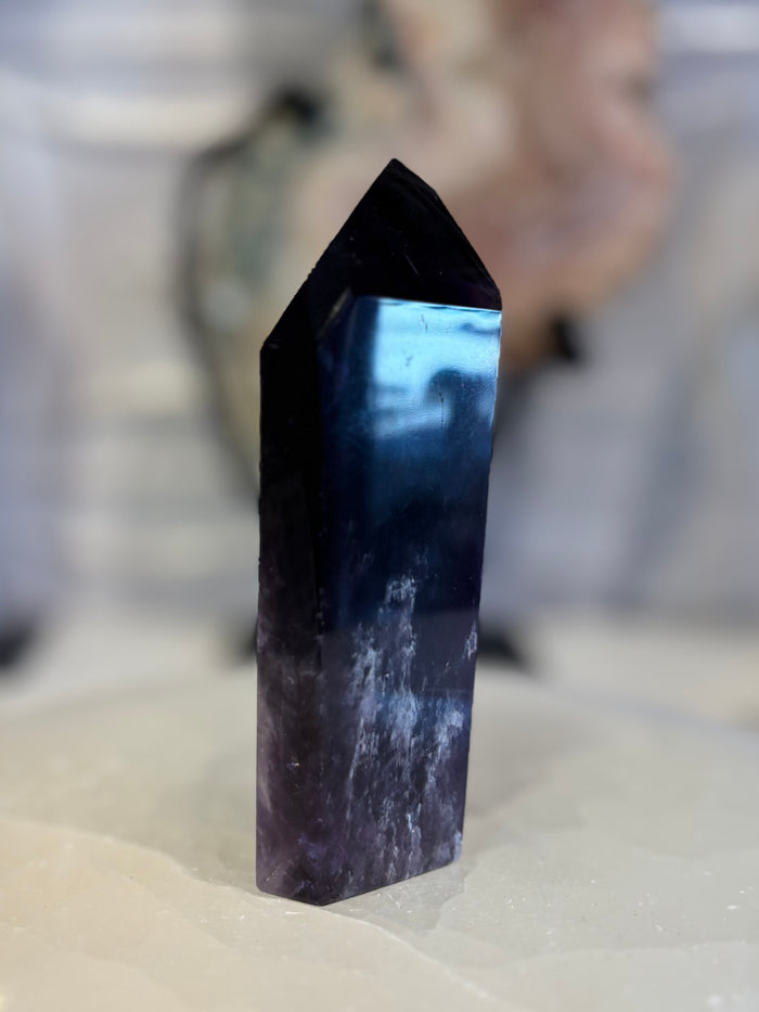 Deep Purple Amethyst Tower