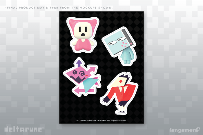 DELTARUNE NPC Sticker Sheet