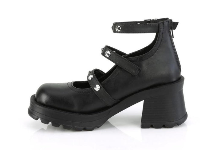 Demonia Bratty-30 Platform Mary Janes