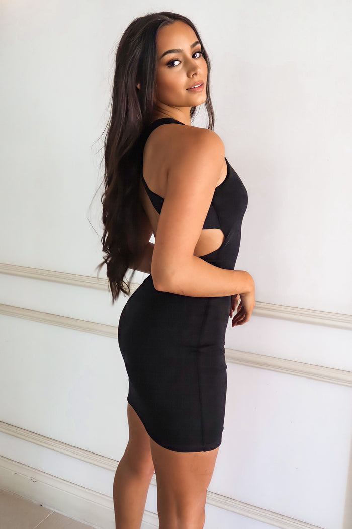 Detour Mini Dress - Black - Runway Goddess