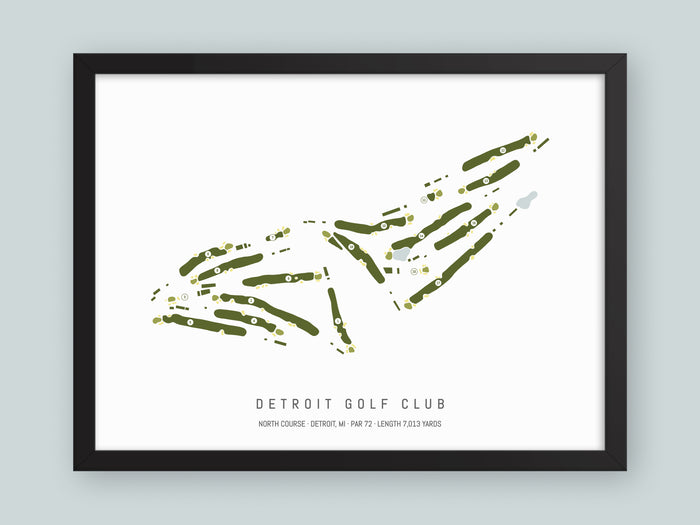 Detroit-Golf-Club-North-Course-MI--Black-Frame-24x18-With-Hole-Numbers