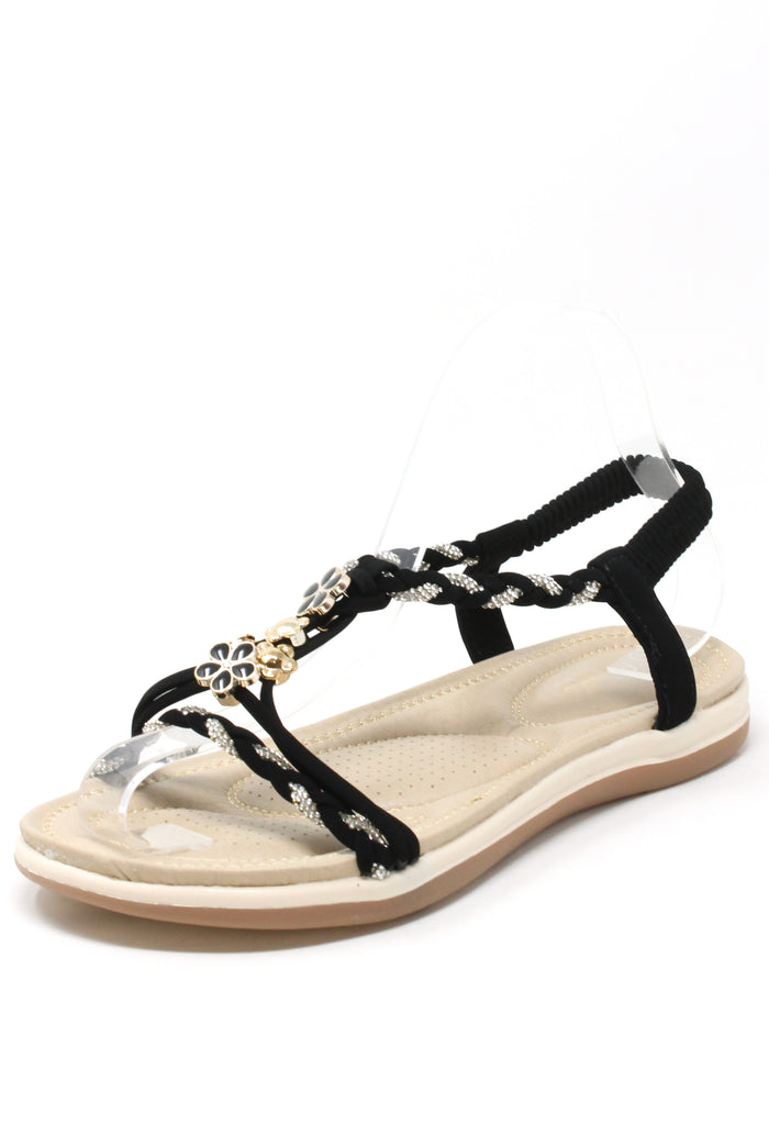 black sandal