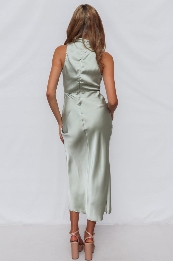 Diaz Midi Dress - Sage - Runway Goddess