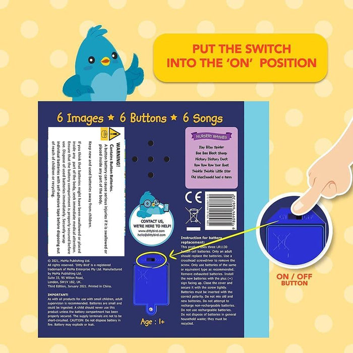 Ditty Bird Songs Board Books