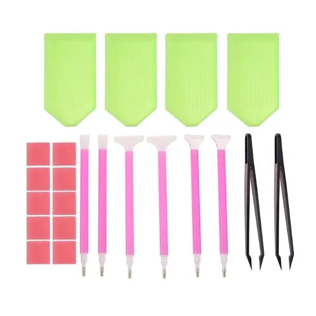 DIY 5D Diamond Painting Accessories - Pens, Tools, Glue Kit