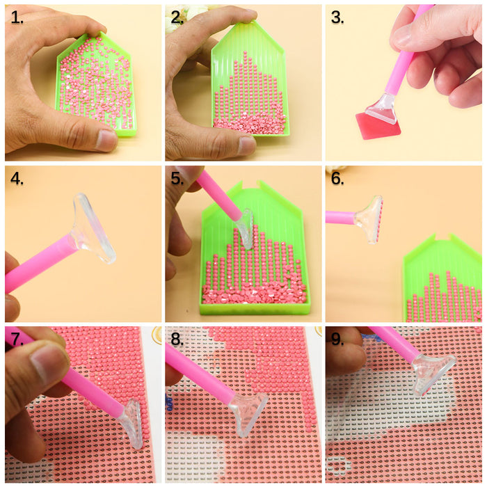 DIY 5D Diamond Painting Accessories - Pens, Tools, Glue Kit