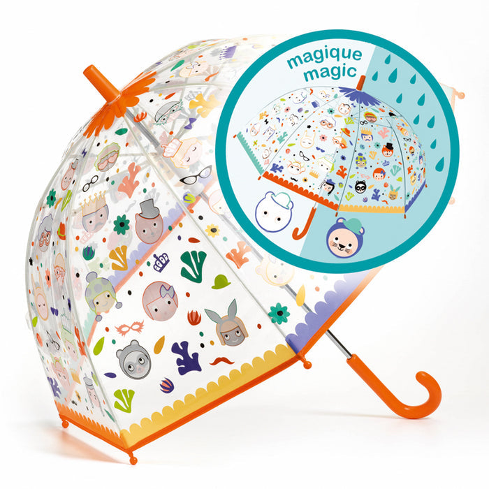Djeco Faces Colour Change PVC Child Umbrella
