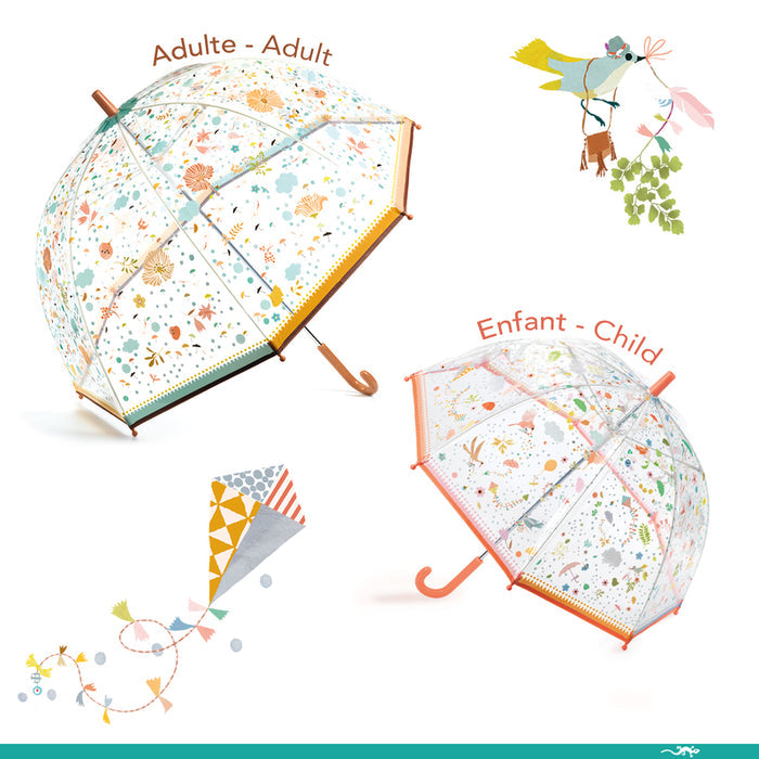 Djeco Little Flowers PVC Adult Umbrella