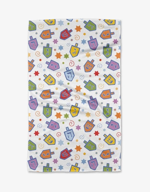 Dreidel Dreidel Dreidel Tea Towel