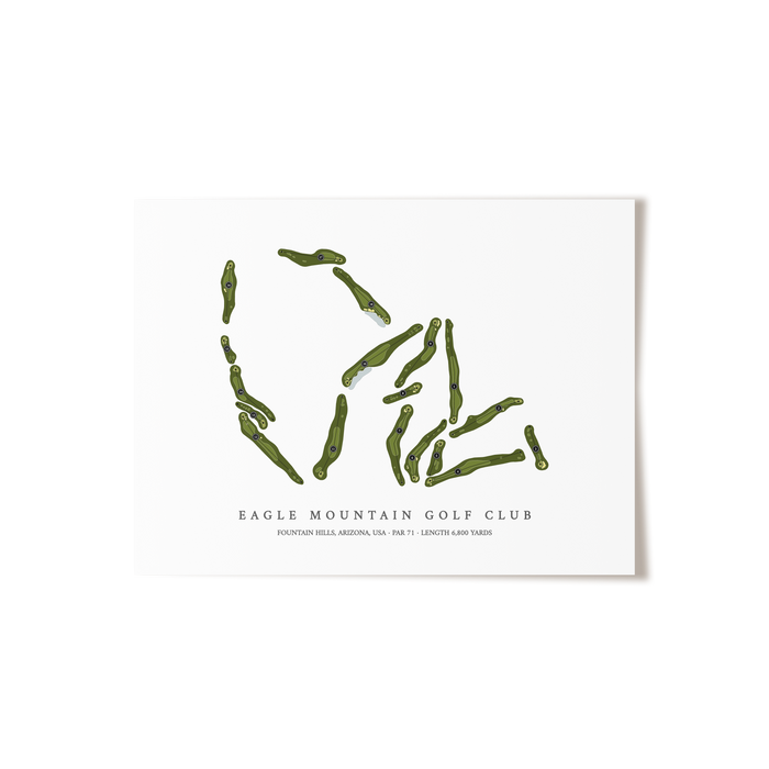 Eagle Mountain Golf Club | Golf Course Print | Unframed