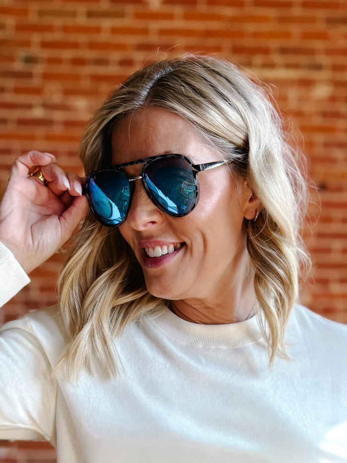 Earhart Sunglasses by Dax Eyewear, Blue