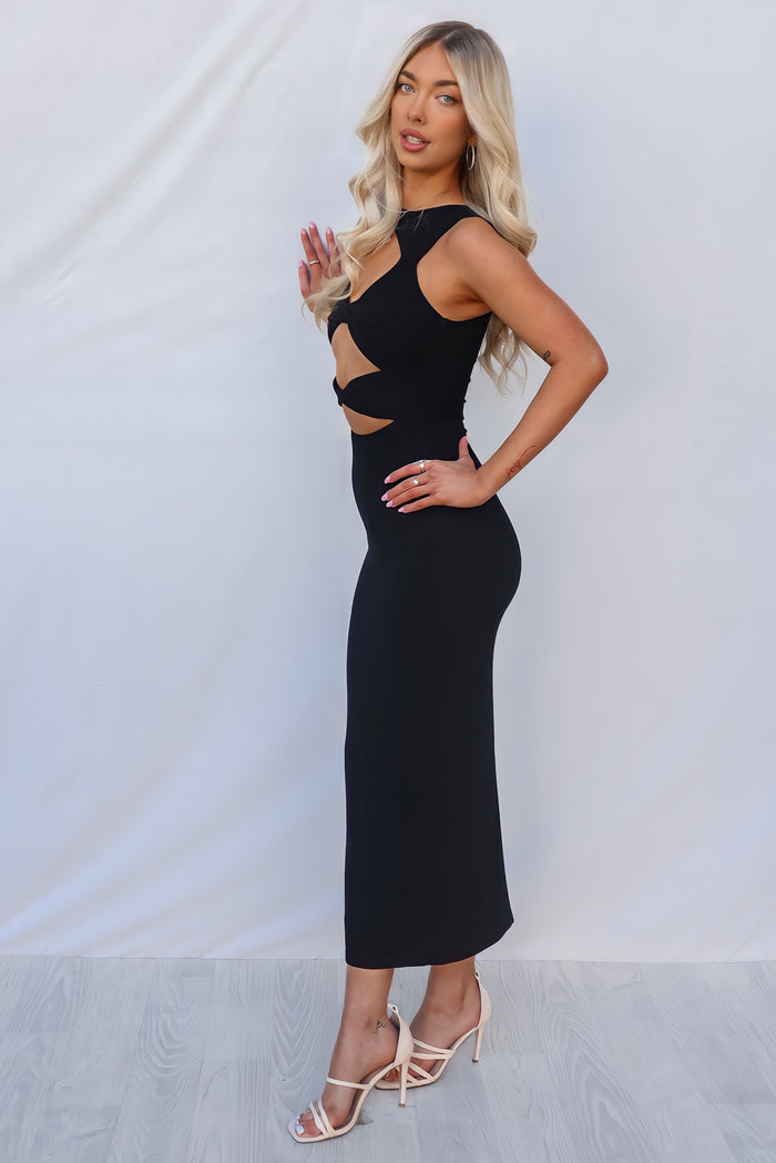 Edith Maxi Dress - Black - Runway Goddess