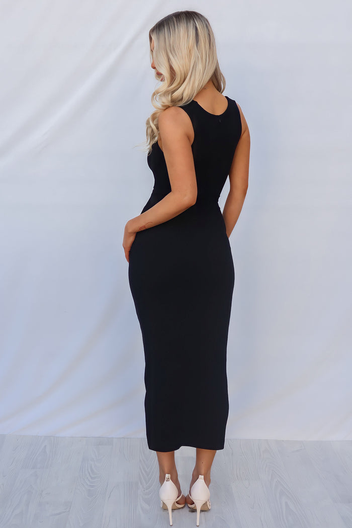 Edith Maxi Dress - Black - Runway Goddess