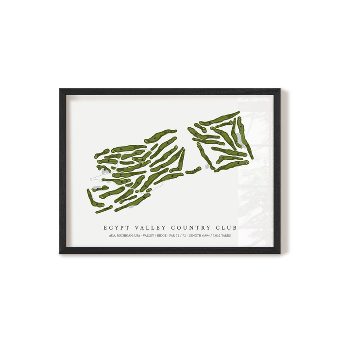 Egypt Valley Country Club | Golf Course Print | Black Frame