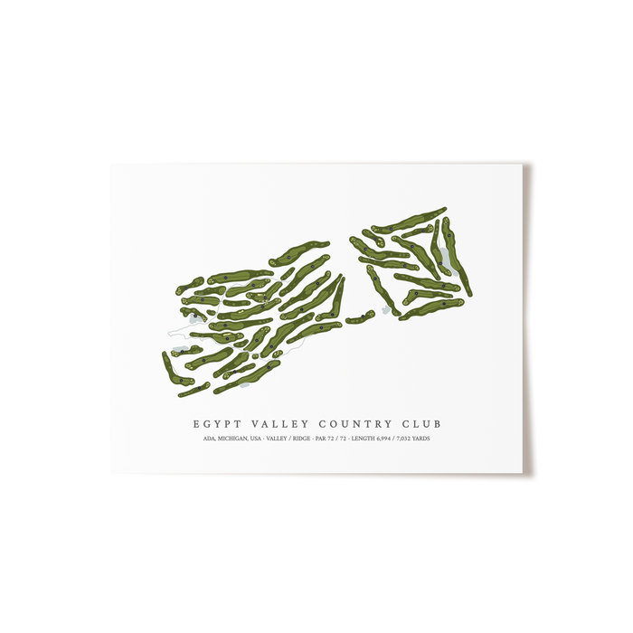 Egypt Valley Country Club | Golf Course Print | Unframed