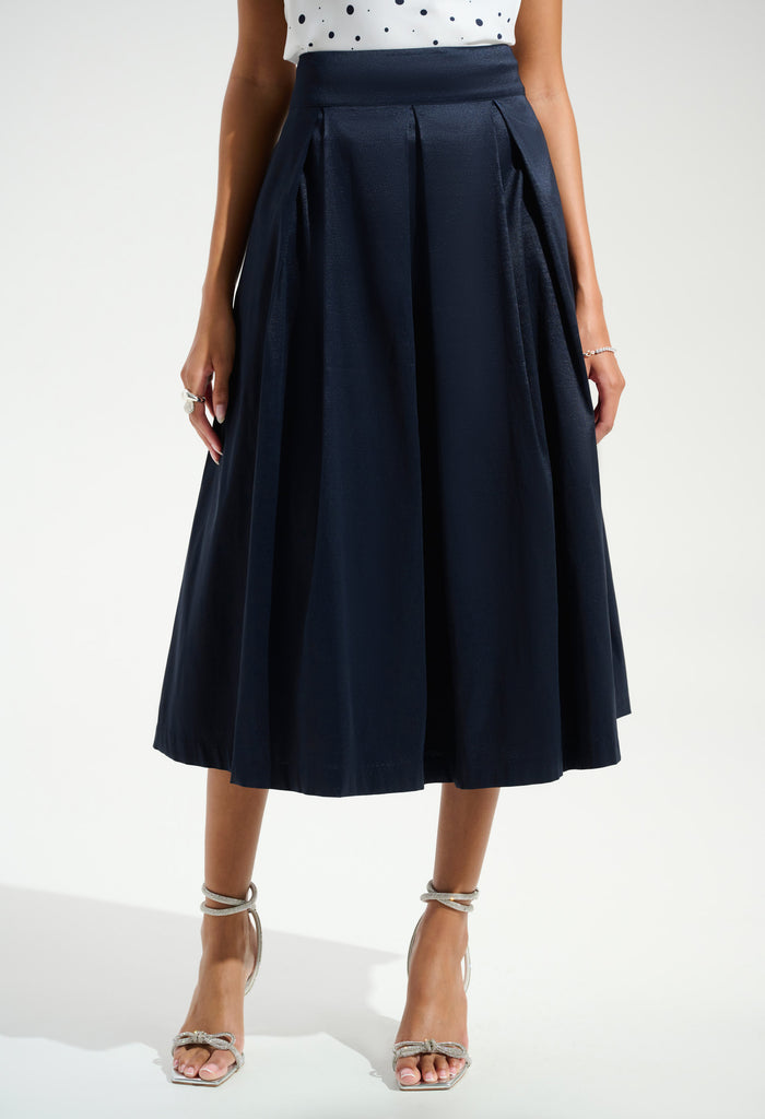 Elegant High-waist A-line Skirt