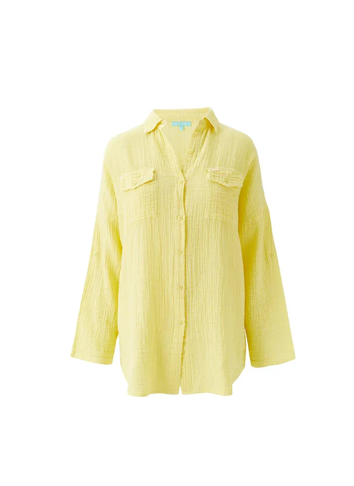 Shirts Melissa Odabash Elena Loose Shirt Yellow Apoella