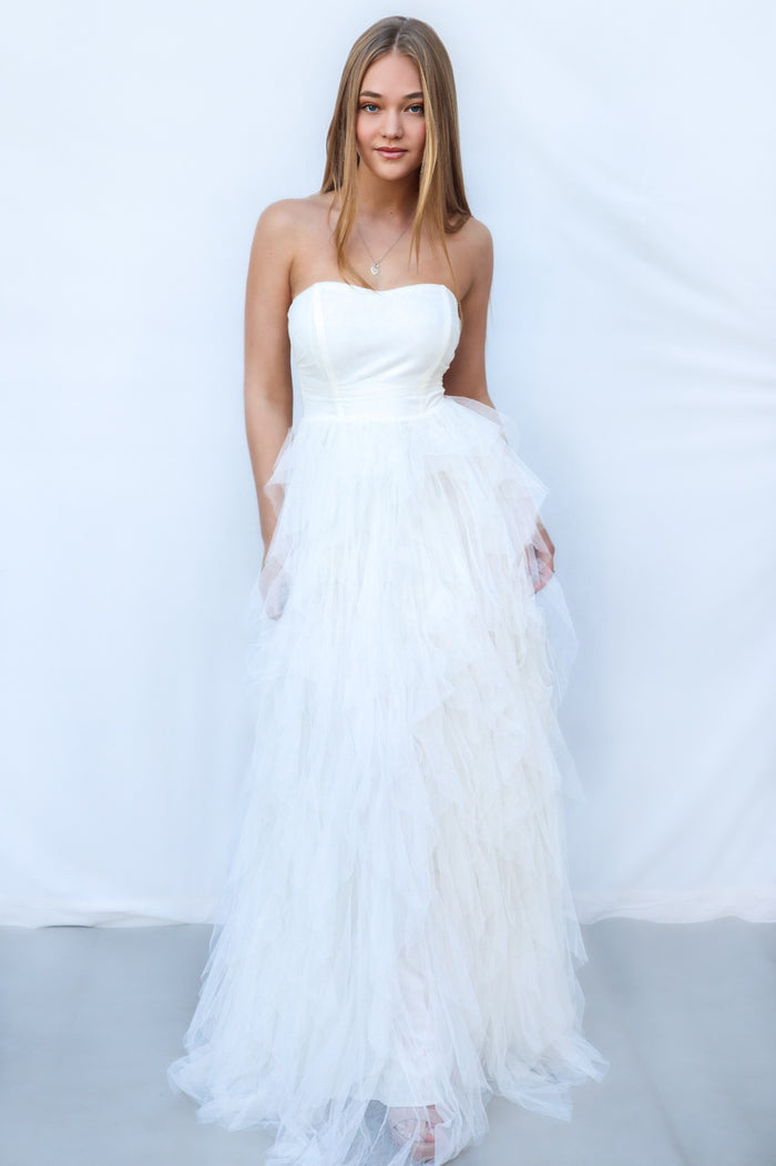 Elfie Maxi Dress - Ivory - Runway Goddess