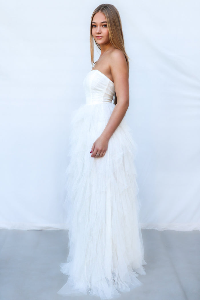 Elfie Maxi Dress - Ivory - Runway Goddess
