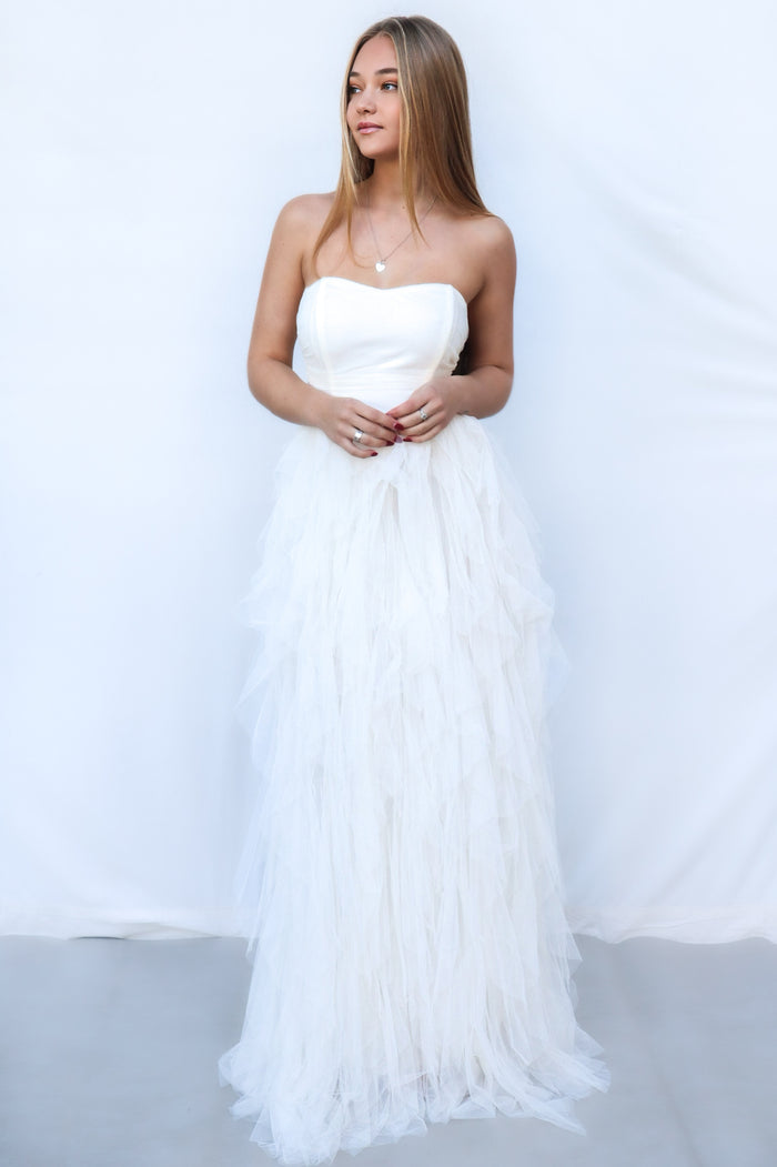 Elfie Maxi Dress - Ivory - Runway Goddess