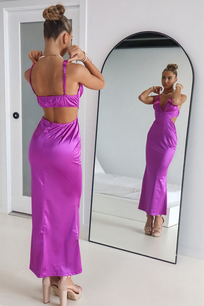 Elizabeth Formal Gown - Purple - Runway Goddess