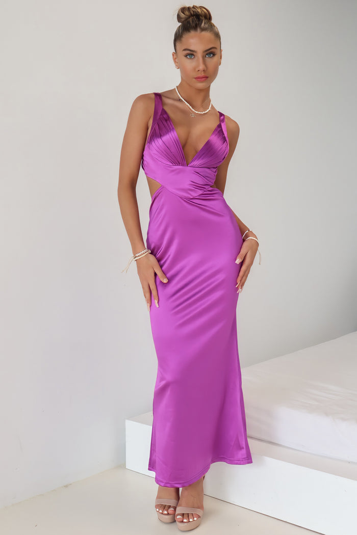 Elizabeth Formal Gown - Purple - Runway Goddess