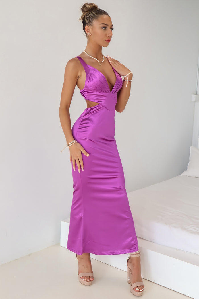 Elizabeth Formal Gown - Purple - Runway Goddess