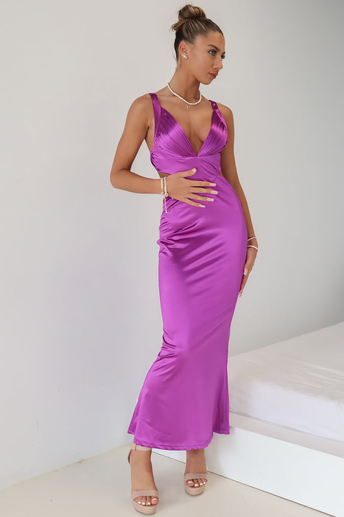 Elizabeth Formal Gown - Purple - Runway Goddess