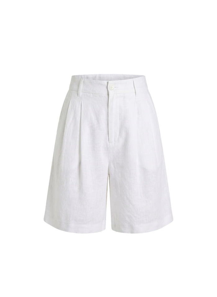 Shorts APOELLA Elli Linen Bermuda Shorts White Apoella