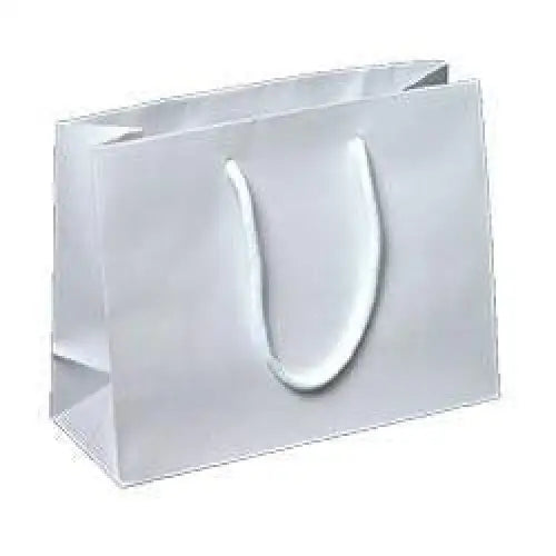 Euro Bags with Paper Handles - 16 x 6 x 12 / White -