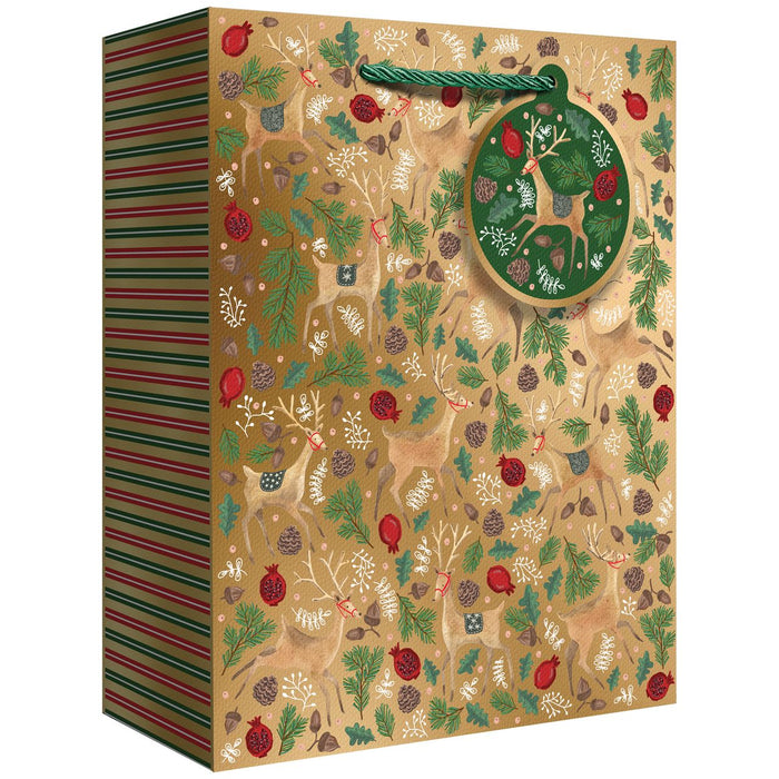Euro Tote - Large Tote - Reindeer Tapestry Gold - 6 Count