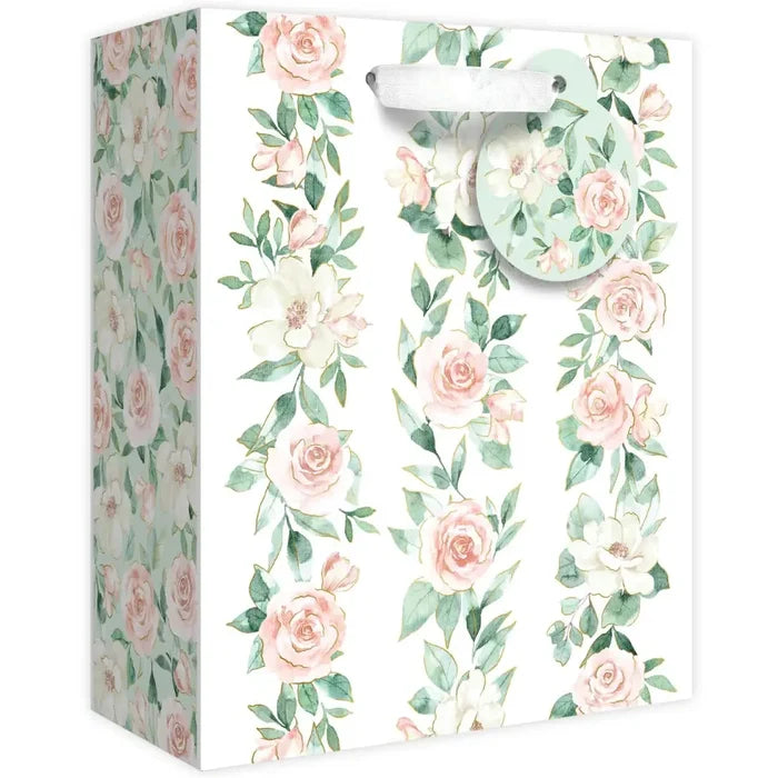 Euro Tote - Medium - Pink Roses - Retail-6 count - GBM474