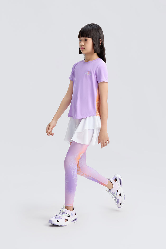 Fairy 2-in-8 Leggings **Gradient Buzz Orange**
