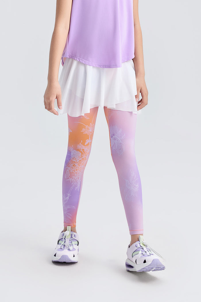 Fairy 2-in-9 Leggings **Gradient Buzz Orange**