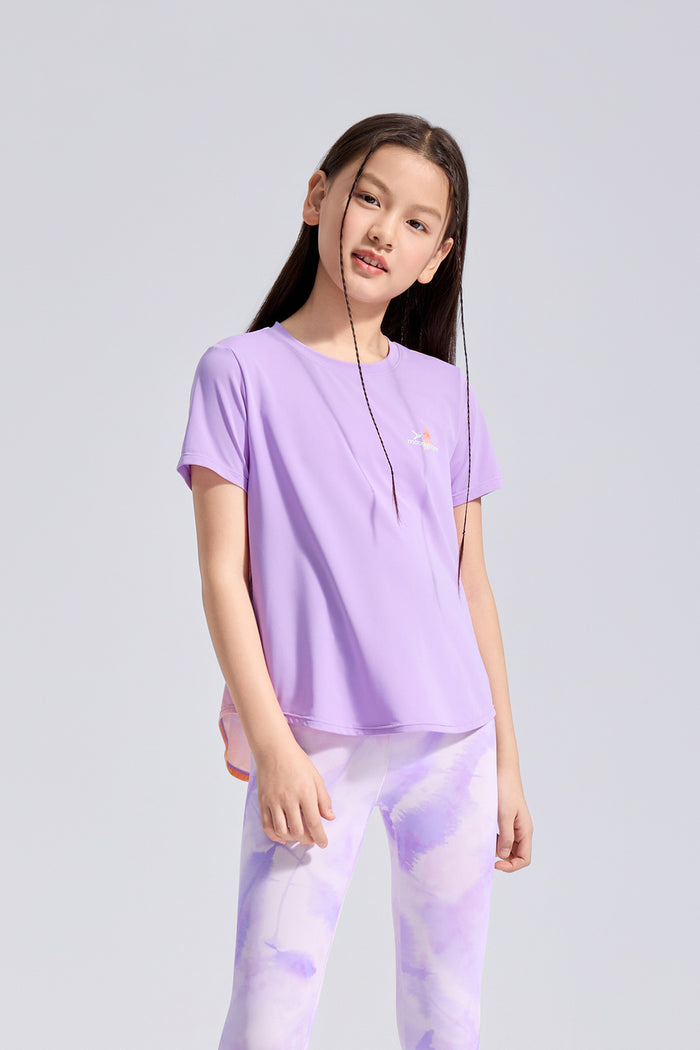 Printed Short Sleeves **Whelan Purple**