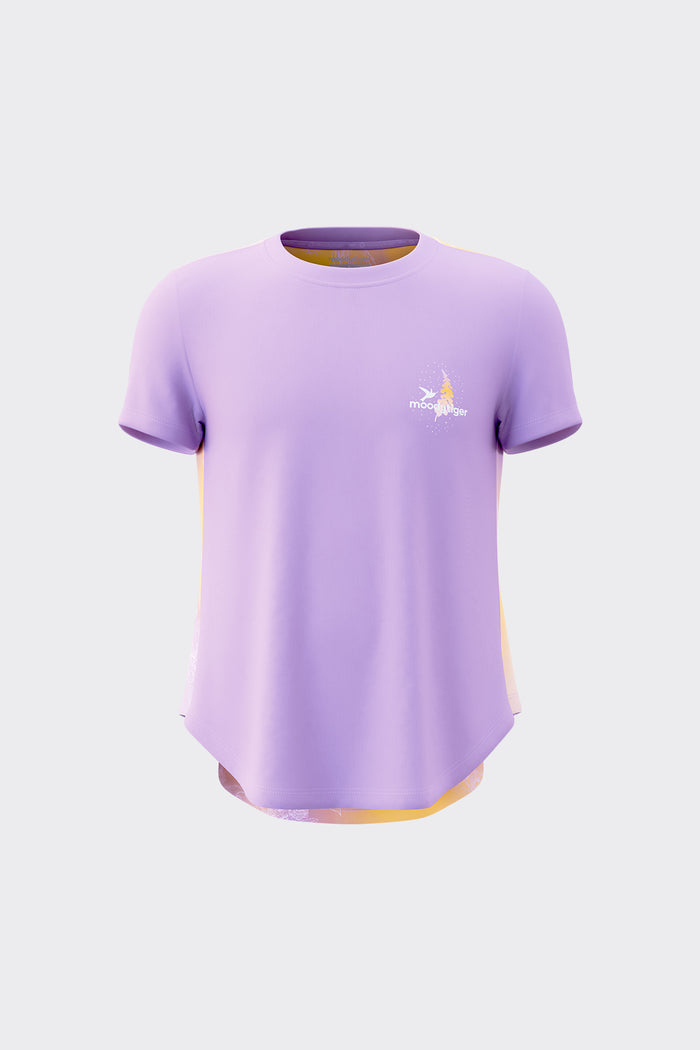 Printed Short Sleeves **Whelan Purple**