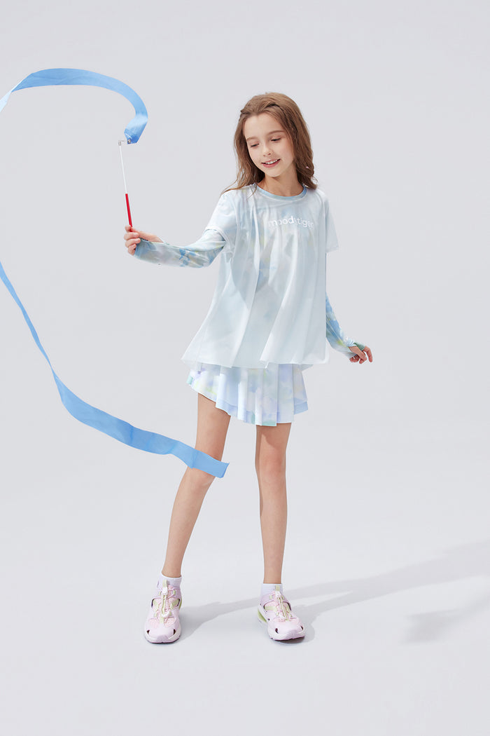 Fairy Printed Skirt **Bloom Romance Blue**