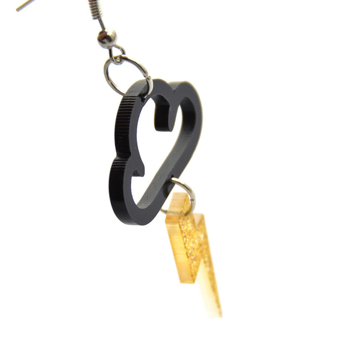 Fashion Acrylic Cloud/Lightning Earrings