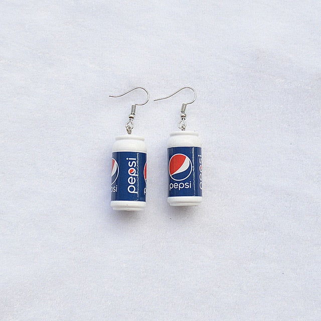 Fashion Cool Resin Cans Drop Earrings