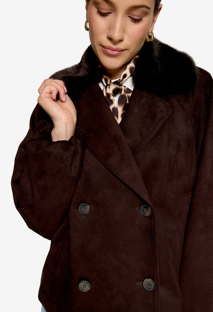 Faux Suede Jacket
