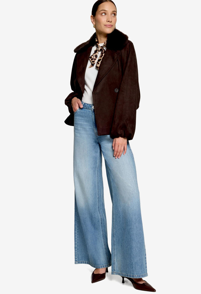 Faux Suede Jacket