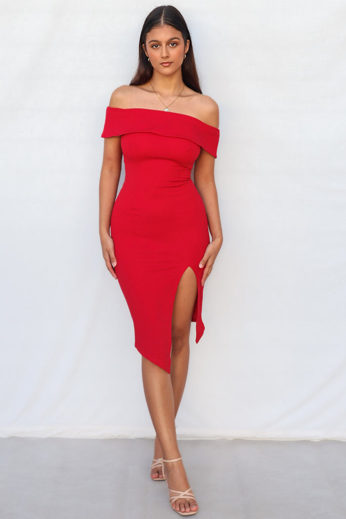 Femme Fatale Dress - Red - Runway Goddess
